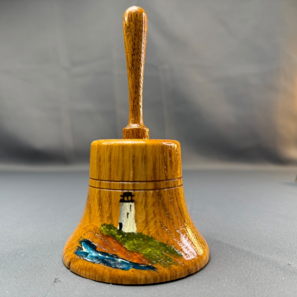 Albert Jacobs Handcrafted Wooden Musical Bell Lighthouse Somewhere Out‎ There